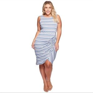 B Collection by Bobeau Plus Size Side Gather Tank Dress X1